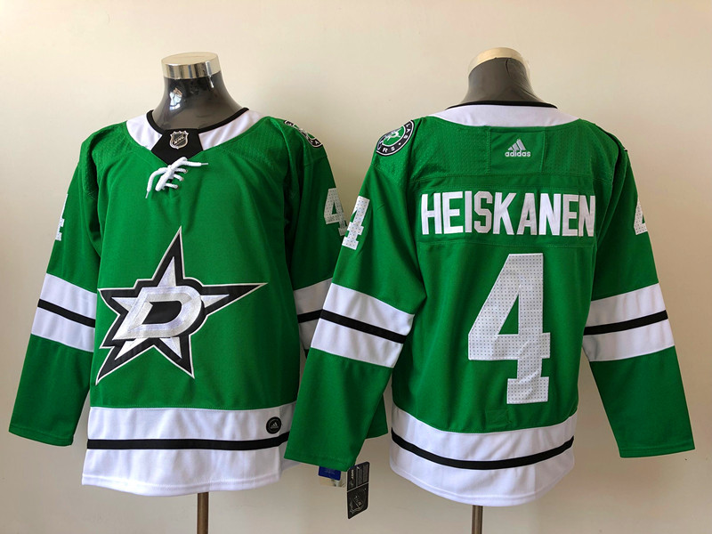 Men's Dallas Stars Miro Heiskanen #4 Kelly Green Home Breakaway Jersey